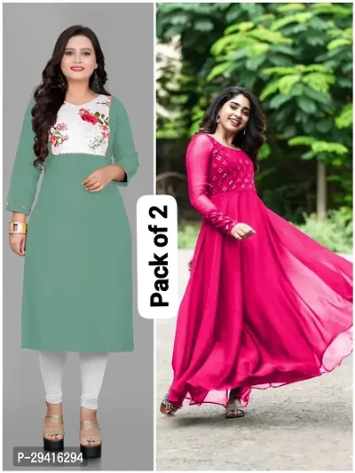 Attractive pack of 2  Gown for Women