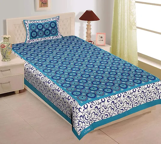 Classic Cotton Printed Single Bedsheets