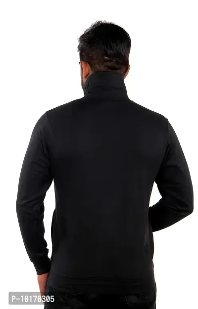 Fashion Gallery Mens Full Sleeves Jackets|Jackets for Men|Winter Mens Jacket Black-thumb3