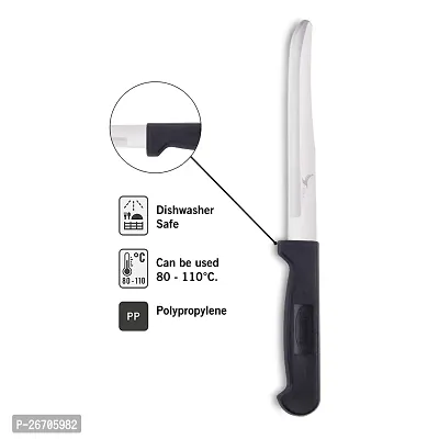 SNOKEreg; Stainless Steel Kitchen Knife For Home Use , Veg Curve Knife , 1 piece , Silver-thumb4