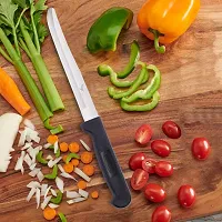 SNOKEreg; Stainless Steel Kitchen Knife For Home Use , Veg Curve Knife , 1 piece , Silver-thumb2