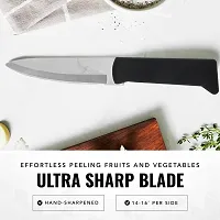 SNOKEreg; Chef Knife stainless steel for cutting fruits and vegetables , pack of 1 , silver color blade with strong plastic handle for better grip-thumb4