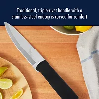 SNOKEreg; Chef Knife stainless steel for cutting fruits and vegetables , pack of 1 , silver color blade with strong plastic handle for better grip-thumb2