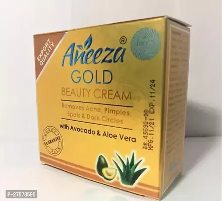 Mystevva Aneeza Gold Beauty Cream Removes Acne, Pimples, Spots And Dark Circles With Avocado And Aloe Vera 20Gm Face Cream For Women-thumb0