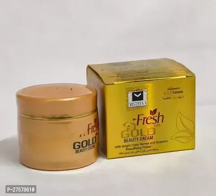 Mystevva Fresh Gold Beauty Cream Advanced Gold Formula With Bright Color Sense And Superior Beautifying Power Big 30Gm Face Cream-thumb0