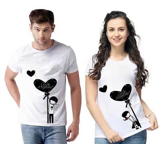 Blend Matching Couple T-Shirts for Men Women