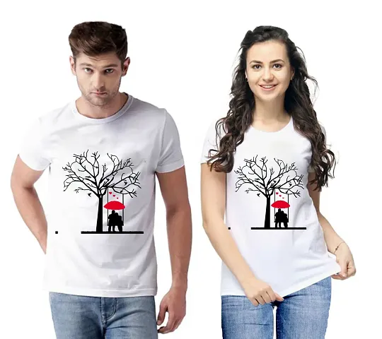 Blend Matching Couple T-Shirts for Men Women