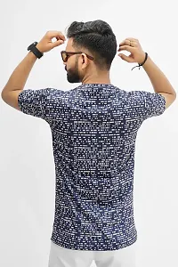 Stylish Digital Printed Round Neck Casual T-shirt for Men (Pack of 2)-thumb1