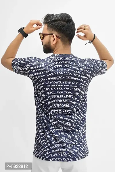 Stylish Digital Printed Round Neck Casual T-shirt for Men (Pack of 2)-thumb2
