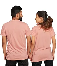 DEE LEAF Wify-Hubby Printed Matching Half Sleeve Couple Tshirt-thumb2