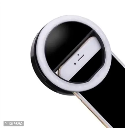 Selfie Ring Light, SHEGINEL Clip on Phone Ring Light 3 Tones Selfie Light for Phone with 40 LED Beads Makeup Light