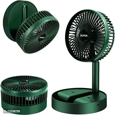 Folding Portable fan, 7200mAh Battery Operated Table Fan, Height Adjustable Pedestal fan, Auto-Oscillating Desk Fan, Remote Control Standing Fan, Portable Fans for Bedroom,Travel, Home, Office