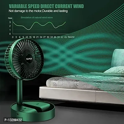 Foldable and Portable Fan with Adjustable Height Four Level Wind Speed Rechargeable Fan P9 USB Fan