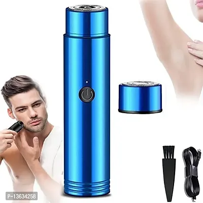 Mini Portable Electric Shaver for Men and Women, Portable Electric Shaver, Unisex Travelling Washable USB Beard Shaver and Trimmer for face,under Arms Painless Shaving Wet and Dry Use and Low-Noise-thumb0