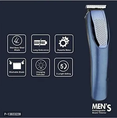 HTC 1210 Rechargeable Hair Trimmer T- Blade Design Runtime: 45 min Trimmer for Men .-thumb0