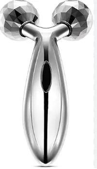 3D Massager Roller 360 Rotate Face Full Body Shape for Skin Lifting Wrinkle Remover Facial Massage Relaxation Tool, 15.5 x 9.5 x 5 cm, Silver-thumb1