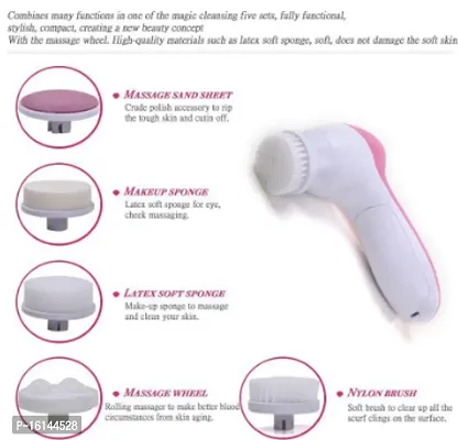 5 in 1 Machine Facial Machine Cleanser  Beauty Care For Women Smoothing Body Face Massager-thumb0