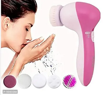 5-In-1 Smoothing Body Face Beauty Care Facial Massager, White