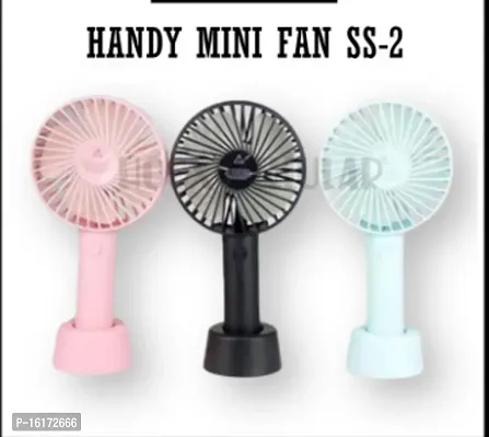Mini Portable USB Hand Fan, Usb Fan Portable High Speed Built-in Rechargeable Battery Operated Summer Cooling Table Fan with Stand For Home Office Indoor Outdoor Travel (Assorted Color)