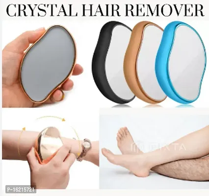 rystal Hair Remover | Body Hair Eraser for Women and Men | Painless, Washable and Reusable | Say Goodbye to Hair Removal Spray, Machine, Cream, Waxing (Black-thumb0