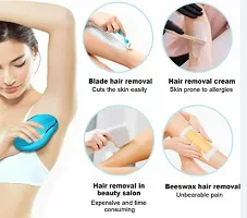 Crystal Hair Eraser for Women and Men, Magic Hair Eraser Crystal Hair Remover, Painless Exfoliation Hair Removal Tool for Arms Legs Back - Fast  Easy, Reusable  Washable, Portable Epilator-thumb2