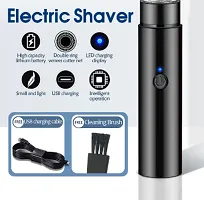 ni Portable Men's Electric Shaver Electric USB Charging Face Full Body Shaver Trimmer 30 min Runtime 1 Length Settings  (Multicolor-thumb1