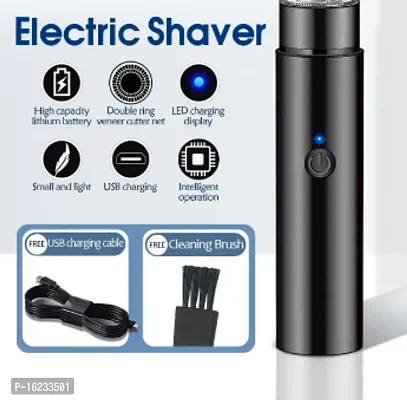 ni Portable Men's Electric Shaver Electric USB Charging Face Full Body Shaver Trimmer 30 min Runtime 1 Length Settings  (Multicolor-thumb2