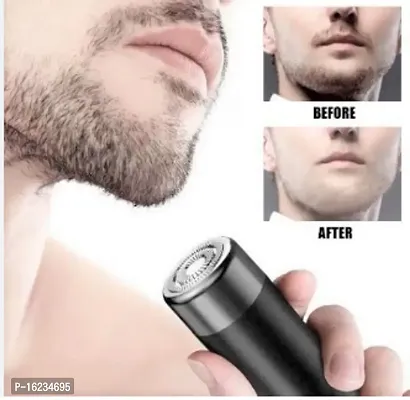 Electric Shaver for Men and Women, Portable Electric Shaver, Unisex Travelling Washable USB Beard Shaver and Trimmer for face,under Arms Painless Shaving Wet and Dry Use and Low-Noise-thumb0