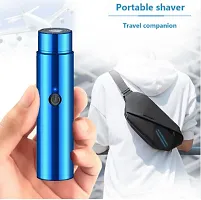 Electric Shaver for Men and Women, Portable Electric Shaver, Unisex Travelling Washable USB Beard Shaver and Trimmer for face,under Arms Painless Shaving Wet and Dry Use and Low-Noise-thumb1