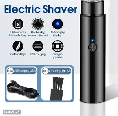 USB Painless Electric Beard Hair Shaves Touch Up Travel Mini Trimmer /USB Charge Men's Women's Facial Shaving Body/Waterproof, Eco-/Travel-/User-Friendly ( Pack of 1)-thumb2