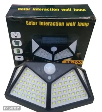 Automatic Solar Lights Outdoor, 100 LED Solar Security Light with Waterproof Wall Light Solar Powered and 3 Modes for Outdoor, Garden Wall, Solar Lights for Home (Pack-