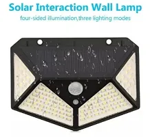 Automatic Solar Lights Outdoor, 100 LED Solar Security Light with Waterproof Wall Light Solar Powered and 3 Modes for Outdoor, Garden Wall, Solar Lights for Home (Pack--thumb2