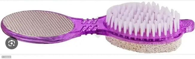 Multi use Pedicure Paddle Brush - 4 Step Pedicure (Cleanse, Scrub, File and Buff) - (Color may vary) By Bhagwati Enterprise Brand: Bhagwati Enterprise-thumb0