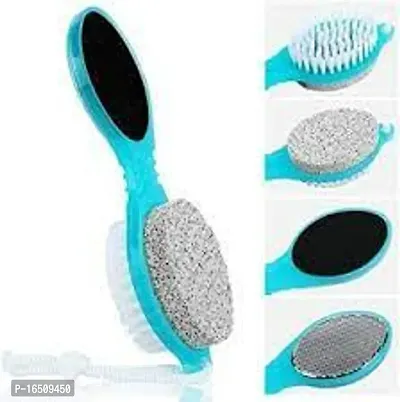 Multi use Pedicure Paddle Brush - 4 Step Pedicure (Cleanse, Scrub, File and Buff) - (Color may vary) By Bhagwati Enterprise Brand: Bhagwati Enterprise-thumb3