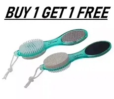 1 Multi Use Pedicure Paddle Brush (Cleanse, Scrub, File And Buff) Color May Vary-thumb2