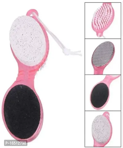 1 Multi Use Pedicure Paddle Brush (Cleanse, Scrub, File And Buff) Color May Vary