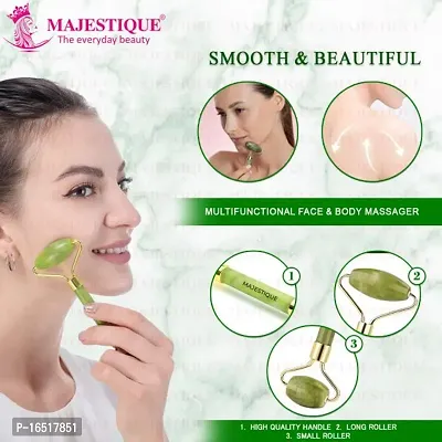 Manual Face Massager Jade Stone Roller for Facial Massage Under Eye Dark Circles Remover Beauty Massager for Face, Under Eye, Forehead, Neck Anti Aging Wrinkle Remover Tool,-thumb2