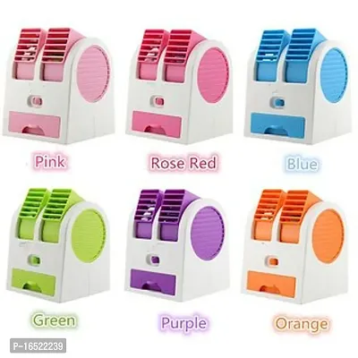 Mini Portable Dual Bladeless Small Air Conditioner Water Air Cooler MINI-COOLER-MULTICOLOR USB Air Cooler (Green) Brand: AMZING-thumb3