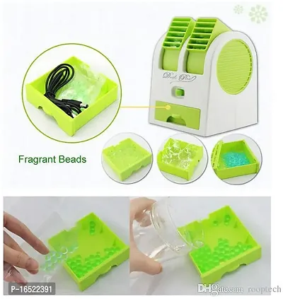 Mini Portable Dual Bladeless Small Air Conditioner Water Air Cooler MINI-COOLER-MULTICOLOR USB Air Cooler (Green) Brand: AMZING-thumb3