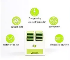Mini Portable Dual Bladeless Small Air Conditioner Water Air Cooler MINI-COOLER-MULTICOLOR USB Air Cooler (Green) Brand: AMZING-thumb1