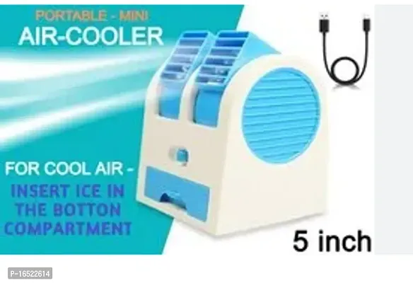 Mini Portable Dual Bladeless Small Air Conditioner Water Air Cooler MINI-COOLER-MULTICOLOR USB Air Cooler (Green) Brand: AMZING