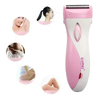 KM-3018 Washable Rechargeable Full Body Permanent Laser Thermotransmit Hair Removal Laser Epilator (Multicolour)-thumb1