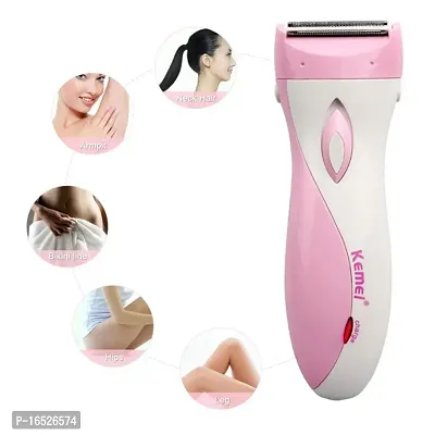 KM-3018 Washable Rechargeable Full Body Permanent Laser Thermotransmit Hair Removal Laser Epilator (Multicolour)-thumb2