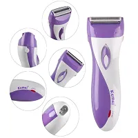 KM-3018 Washable Rechargeable Full Body Permanent Laser Thermotransmit Hair Removal Laser Epilator (Multicolour)-thumb2