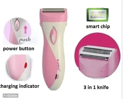 KM-3018 Washable Rechargeable Full Body Permanent Laser Thermotransmit Hair Removal Laser Epilator (Multicolour)-thumb0