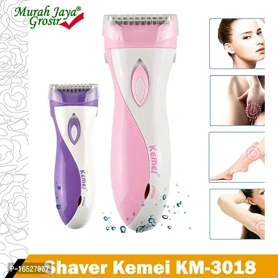 KM-3018 Washable Rechargeable Full Body Permanent Laser Thermotransmit Hair Removal Laser Epilator (Multicolour)