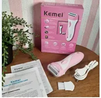 KM-3018 Washable Rechargeable Full Body Permanent Laser Thermotransmit Hair Removal Laser Epilator (Multicolour)-thumb2