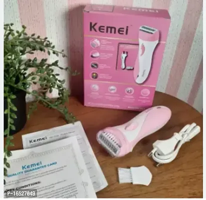 KM-3018 Washable Rechargeable Full Body Permanent Laser Thermotransmit Hair Removal Laser Epilator (Multicolour)-thumb3