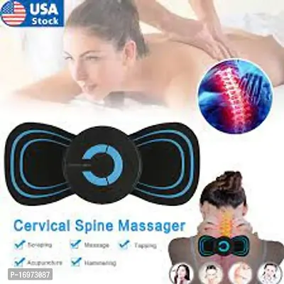 Neck Massager, Deep Tissue Back Massager for Pain Relief, Portable Mini Massager, Body Relaxation Electric Massager with Patches,Mini Neck Massager (3 EXTRA PAD GIVEN)-thumb2