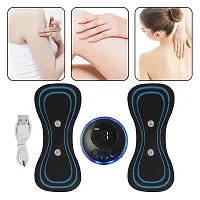 Neck Massager, Deep Tissue Back Massager for Pain Relief, Portable Mini Massager, Body Relaxation Electric Massager with Patches,Mini Neck Massager (3 EXTRA PAD GIVEN)-thumb2